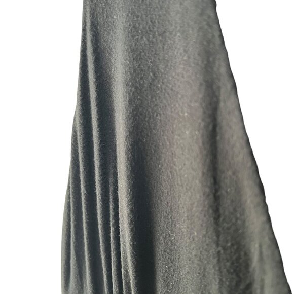 Soma Black Teal Colorblock High Low Sleeveless V Neck Dress Medium - Picture 10 of 11